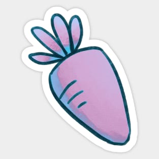 Vaporwave Carrot (Big; Center) Sticker